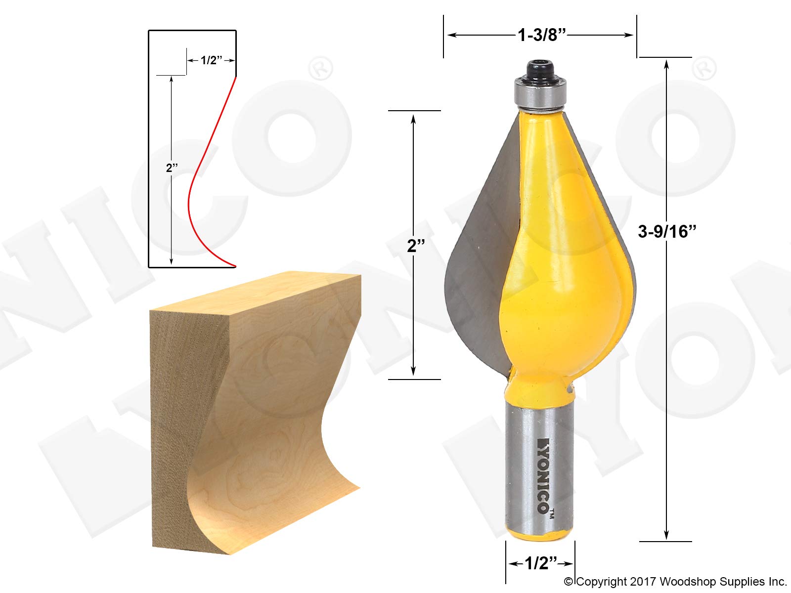 Bertきりっとさん専用 Amazon.co.jp: Yonico 18136 大型家具の脚成形用ルータービット
